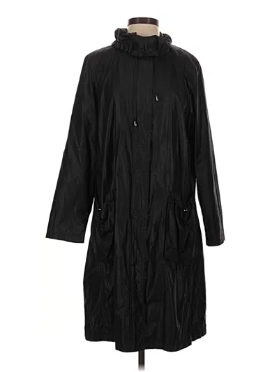 Pre-owned Basler Raincoat In Black