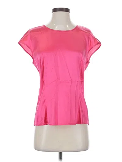 Pre-owned Basler Short Sleeve Top Pink Scoop Neck Tops