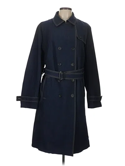 Pre-owned Basler Trenchcoat In Blue