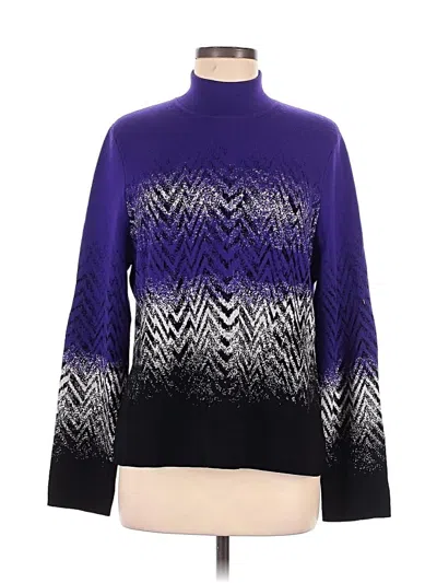 Pre-owned Basler Turtleneck Sweater In Purple