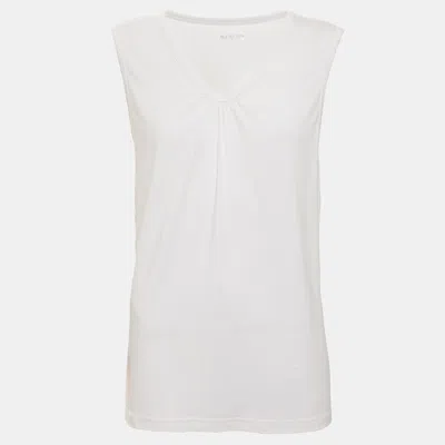 Pre-owned Basler White Jersey Sleeveless Tops Xl
