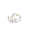 Basliq Crystal Firework Ring - Exclusive In Pink/silver
