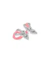 Basliq Drop Ring - Exclusive In Pink/silver