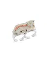 Basliq Lion Cub Ring - Exclusive In Silver/multi