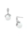 Basliq Moonstone Earrings - Exclusive In White/silver