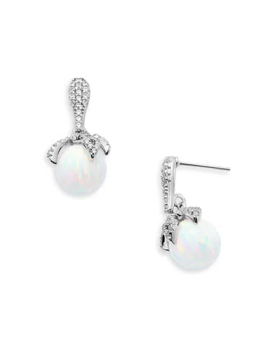 Basliq Moonstone Earrings - Exclusive In White/silver