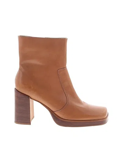 Pre-owned Bass Ankle Boots In Brown