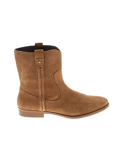 Pre-owned Bass Ankle Boots In Tan