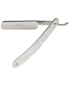 Bass Brushes Men's Straight Razor In White