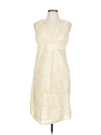 Pre-owned Bass Casual Dress In White