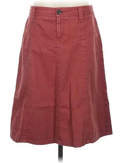 Pre-owned Bass Casual Skirt In Burgundy