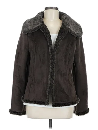 Pre-owned Bass Faux Fur Jacket In Brown