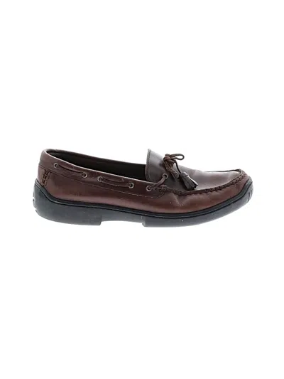 Pre-owned Bass Flats In Brown