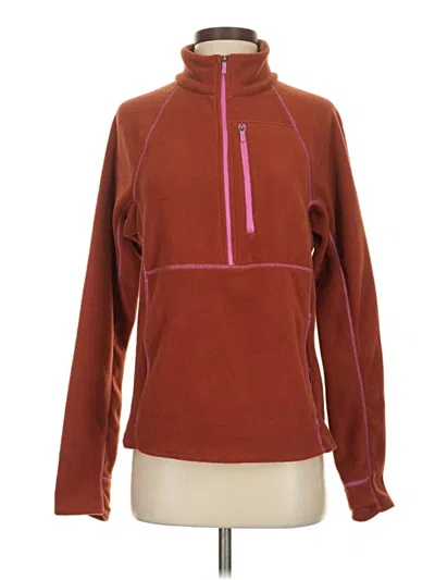 Pre-owned Bass Fleece Jacket In Burgundy