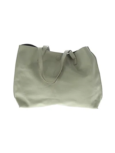Pre-owned Bass Leather Tote Bag In Green