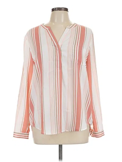 Pre-owned Bass Long Sleeve Blouse In Ivory