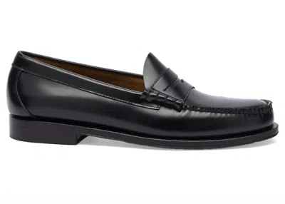 Pre-owned Bass Men's  Weejuns Larson Penny Loafer Leather Sneakers In Black