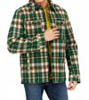 Bass Outdoor Insulated Plaid Jacket In Green/combo In Blue