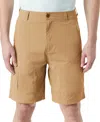 BASS OUTDOOR MEN'S ALL GROUNDS TRIPLE NEEDLE STITCH 9-3/8" CARGO SHORTS