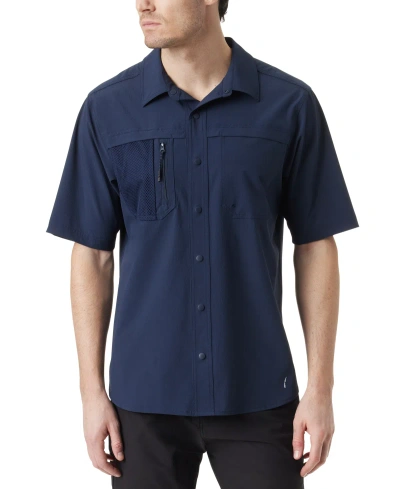 Bass Outdoor Men's Explorer Short-sleeve Shirt In Navy Blazer