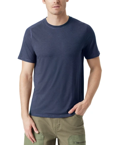 Bass Outdoor Men's Micro Tech Performance T-shirt In Navy Blazer