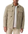Bass Outdoor Shacket Mens Beige Corduroy Quilted Lined Relaxed Fit Fts295 In Neutral