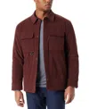 Bass Outdoor Shacket Mens Red Corduroy Quilted Lined Relaxed Fit Ups413 In Red