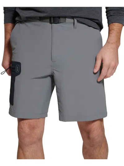Bass Outdoor Mens Belted Hiking Casual Shorts In Gray