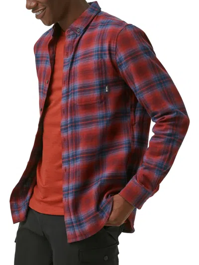Bass Outdoor Mens Flannel Plaid Button-down Shirt In Multi