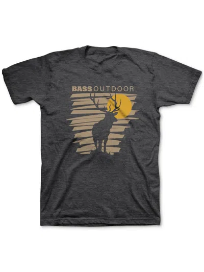 Bass Outdoor Mens Outdoor Casual Graphic T-shirt In Grey
