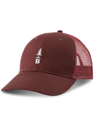 Bass Outdoor Mens Snapback Embroidered Trucker Hat In Brown