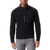 Bass Outdoor Sweater Men Black Beau Mock Neck Quarter-zip Pullover Mac159 In Black
