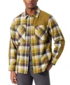 Bass Outdoor Utility Flannel Shacket Men's Green Plaid Brushed Twill Ups4 In Green