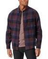 Bass Outdoor Shirt Mens Red Plaid Flannel Stretch Classic Fit Button-up Mac72 In Red