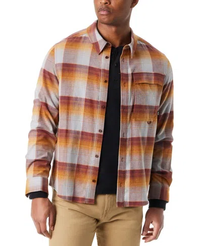 BASS OUTDOOR BASS OUTDOOR SHIRT MENSSEQUOIA PLAID LONG SLEEVE BUTTON-UP CLASSIC FIT MAC1