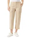 Bass Outdoor Split-hem Cropped Cargo Pants Women's Cream Split-hem Fts696 In Brown