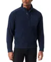 Bass Outdoor Sweater Men's Blue Long Sleeve Quarter-zip Pullover Mac81 In Black