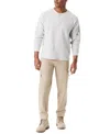 Bass Outdoor Top Menswhite Thermal Henley Neck Long Sleeve Performance Fts170 In White