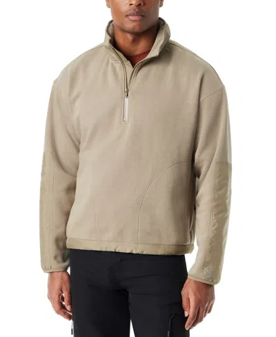 BASS OUTDOOR BASS OUTDOOR SWEATSHIRT MENSBEIGE CONVERTIBLE HOOD REGULAR FIT ZIP FTS304