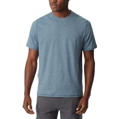Bass Outdoor T-shirt Men's Blue Core Performance Crew Neck Pullover Fts173