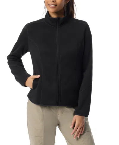 Bass Outdoor Women's Minimal Fleece Long Sleeves Jacket In Black