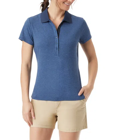 Bass Outdoor Women's Performance Polo T-shirt In Blue