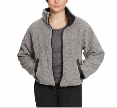Bass Outdoor Women's Reversible Fleece Zip Jacket In Grey/black In Gray
