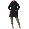 Bass Outdoor Womens Hooded Polyester Parka Coat In Black