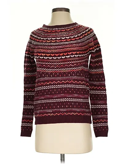 Pre-owned Bass Pullover Sweater In Burgundy