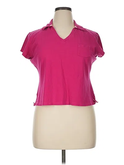 Pre-owned Bass Short Sleeve Polo Shirt In Pink