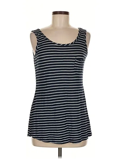 Pre-owned Bass Tank Top Blue Strapless Neckline Tops