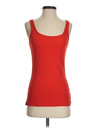 Pre-owned Bass Tank Top Red Square Neckline Tops