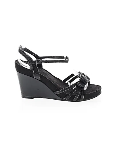 Pre-owned Bass Wedges In Black