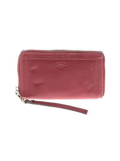 Pre-owned Bass Wristlet In Burgundy
